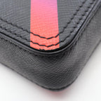 Louis Vuitton Shoulder Bag Danube Messenger Noir Rainbow Leather — view 7