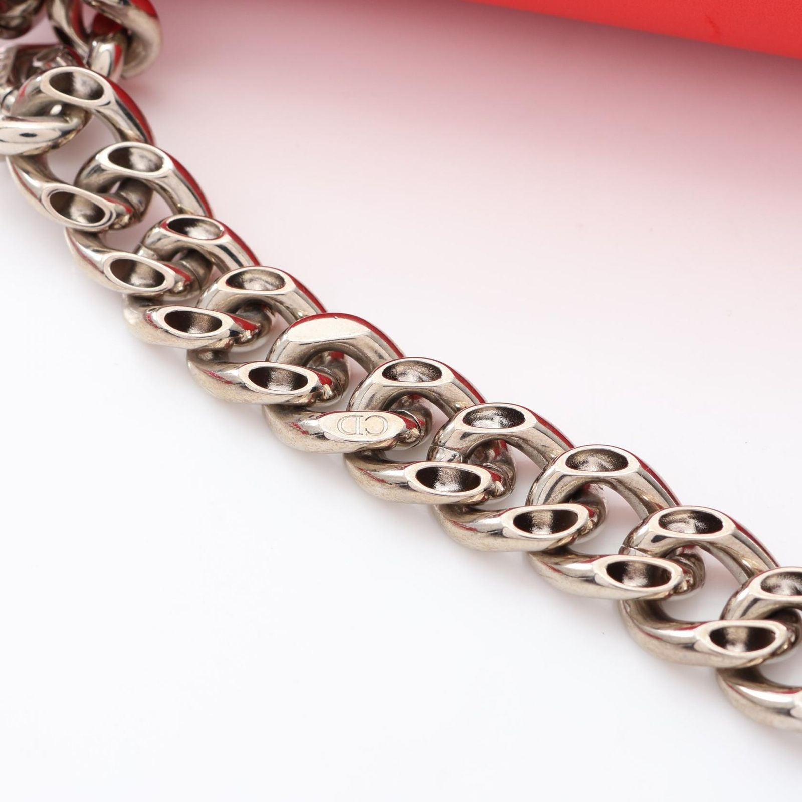 Dior Shoulder Bag Ama Red Leather Ama Small Chain — view 6