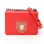 Dior Shoulder Bag Ama Red Leather Ama Small Chain