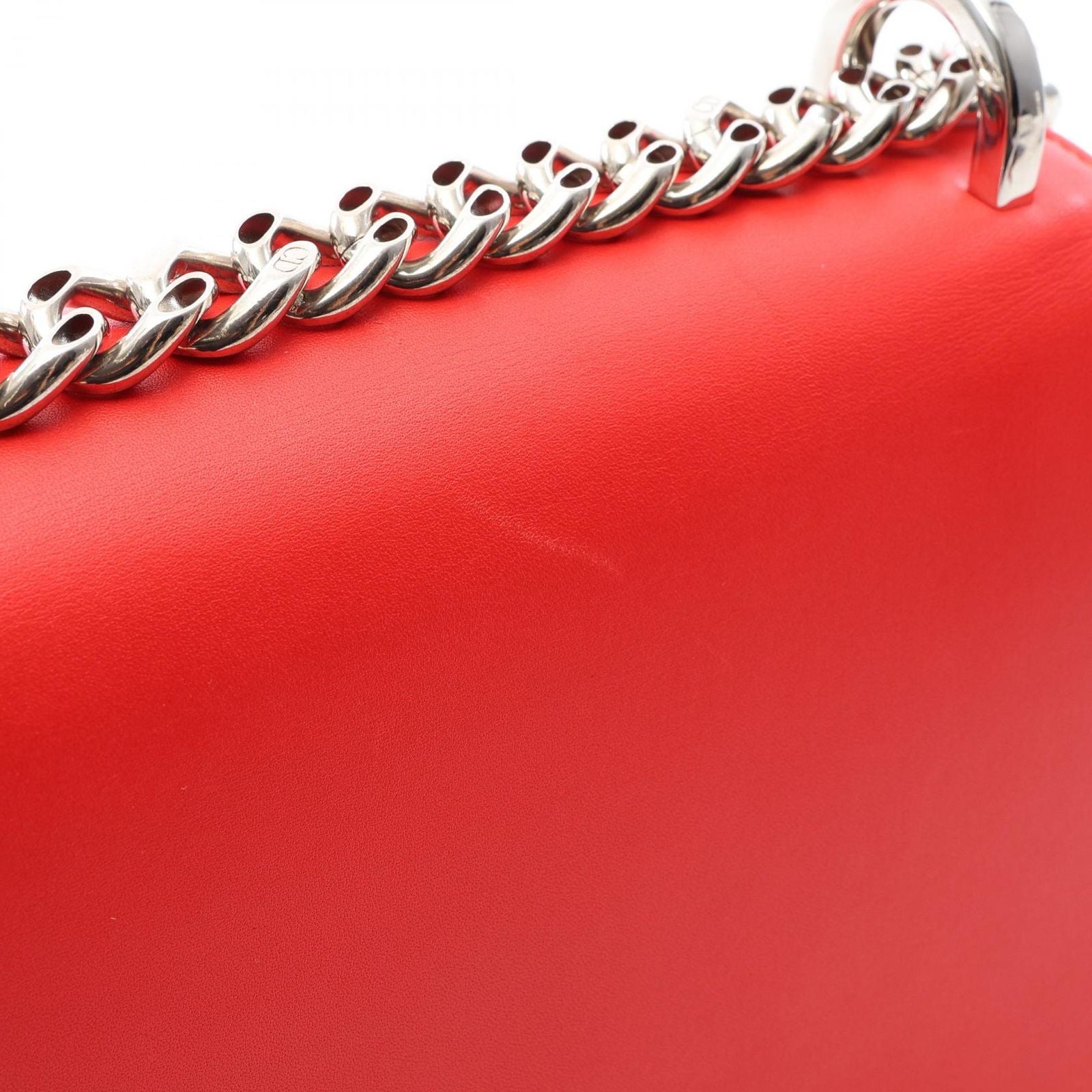 Dior Shoulder Bag Ama Red Leather Ama Small Chain — view 5