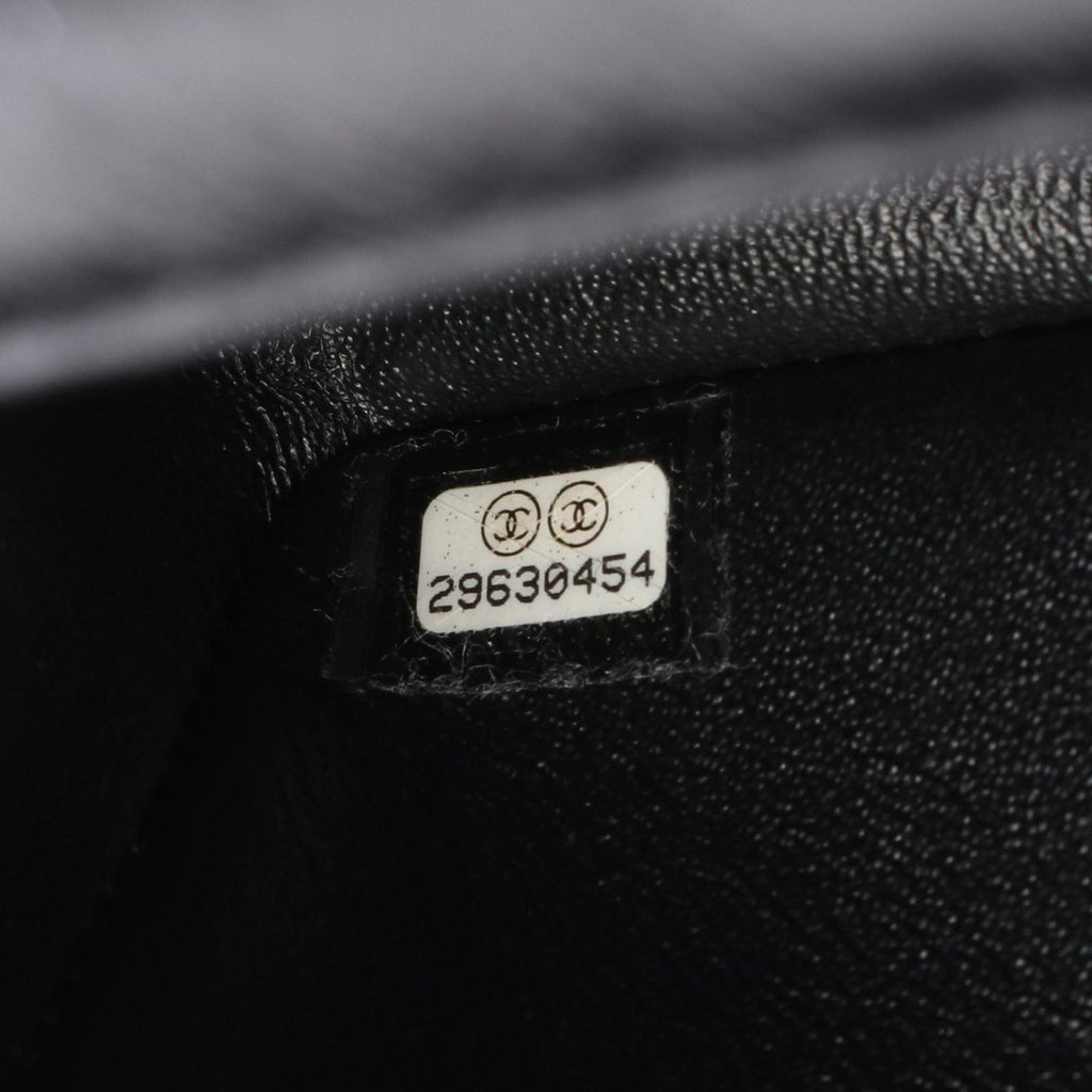 Chanel Shoulder Bag 2.55 Black Calf Mini Quilted Chain — view 5