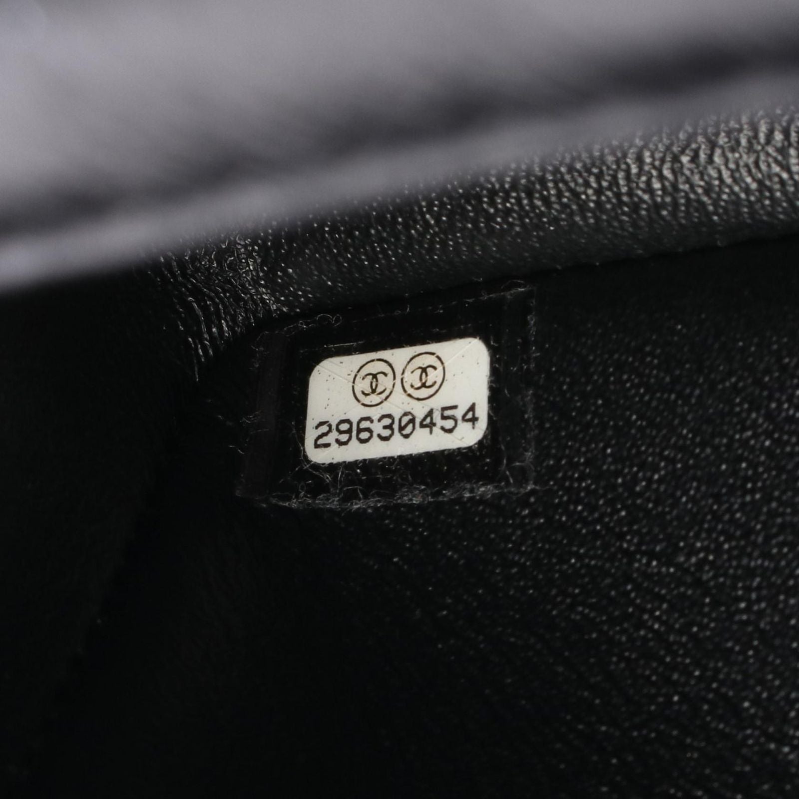 Chanel Shoulder Bag 2.55 Black Calf Mini Quilted Chain — view 5