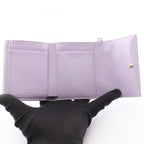 Dior Trifold Wallet Lady Dior Lotus Lavender Patent Leather — view 3