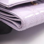 Dior Trifold Wallet Lady Dior Lotus Lavender Patent Leather — view 7