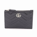 Gucci Card Case Double with Key Ring Leather