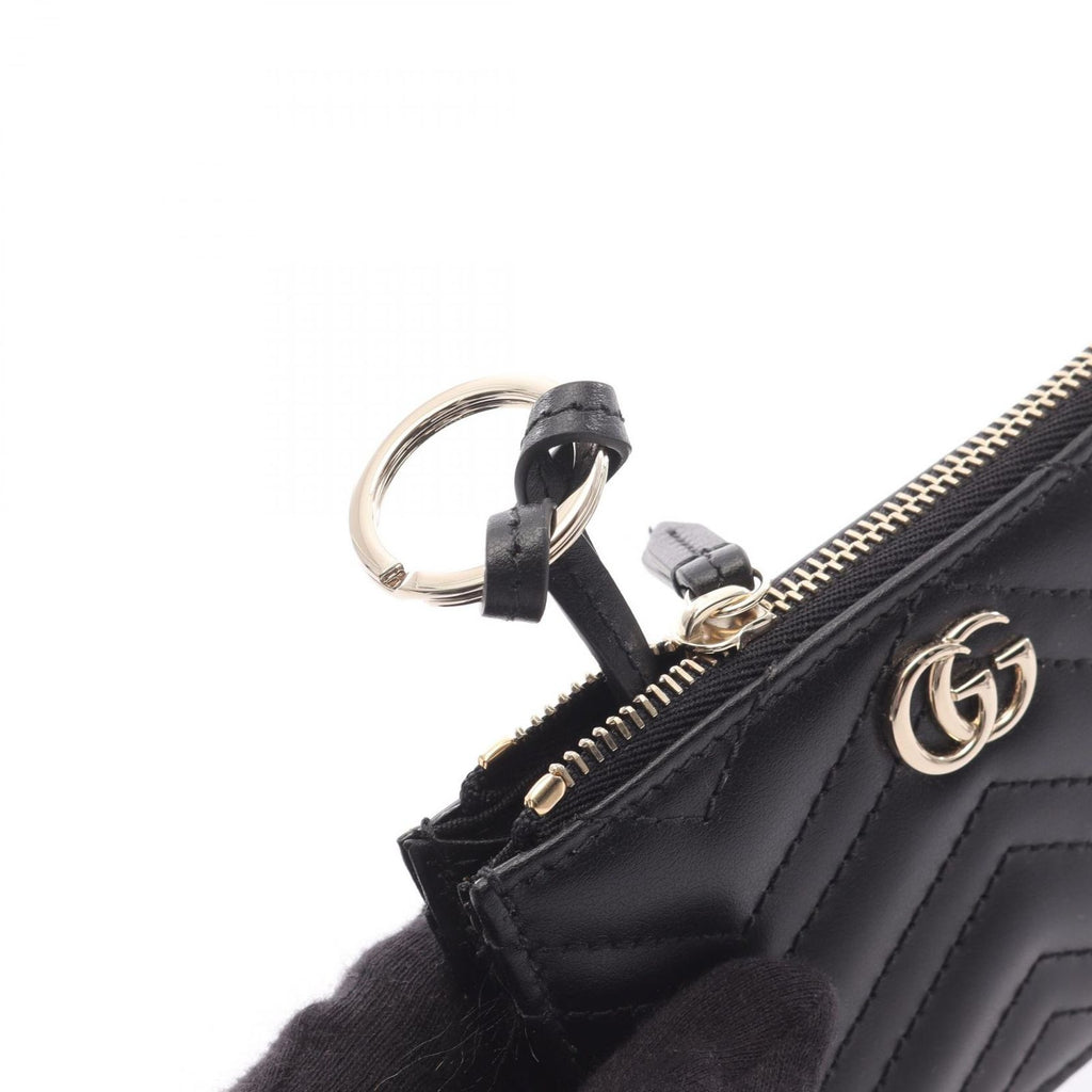 Gucci Card Case Double with Key Ring Leather — view 5