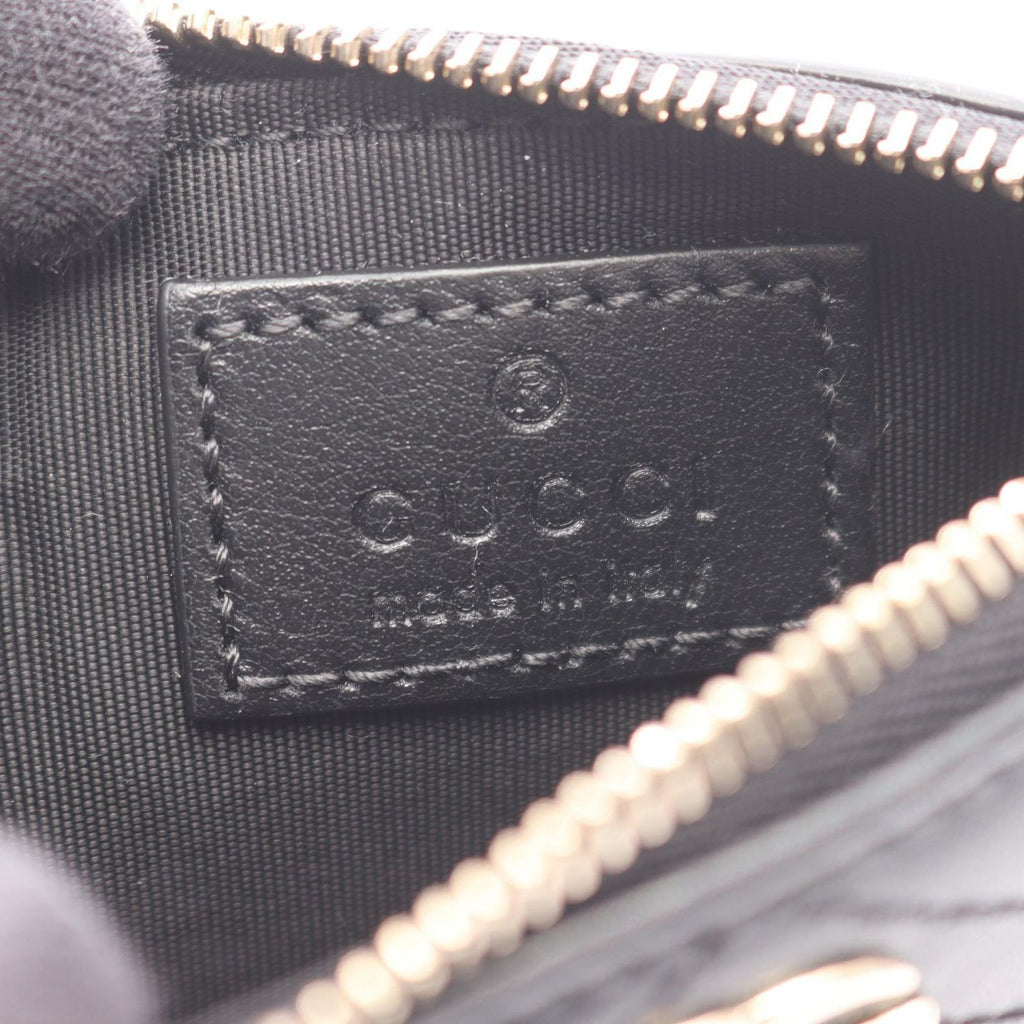 Gucci Card Case Double with Key Ring Leather — view 4