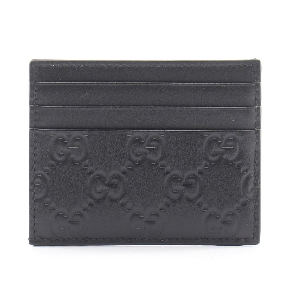 Gucci Card Case GG Emblem Leather