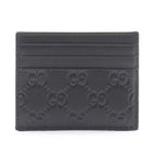 Gucci Card Case GG Emblem Leather