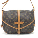 Louis Vuitton Shoulder Bag Monogram Saumur 30 Mold Inside Brown — view 2