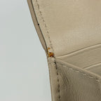 Dior Trotter Pattern Bifold Wallet Ribbon Canvas Beige — view 4