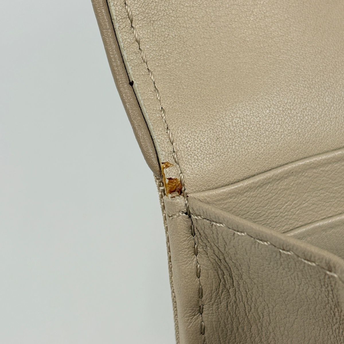Dior Trotter Pattern Bifold Wallet Ribbon Canvas Beige — view 4