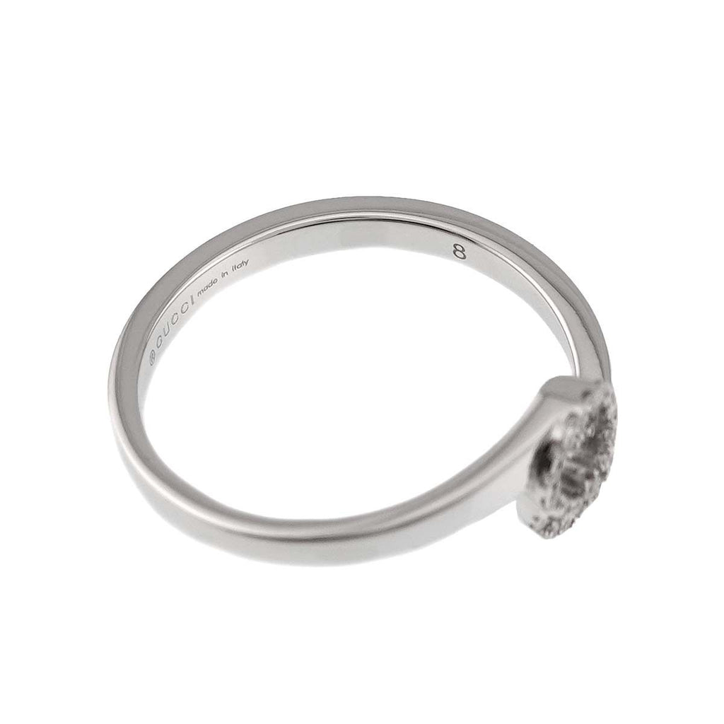 Gucci GG Running Diamond Ring 18k WG White Gold — view 5