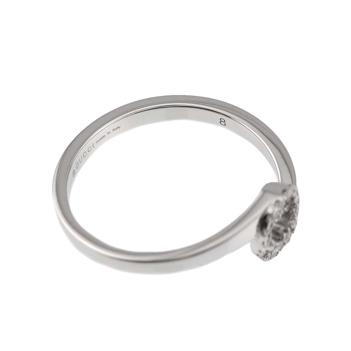 Gucci GG Running Diamond Ring 18k WG White Gold — view 5