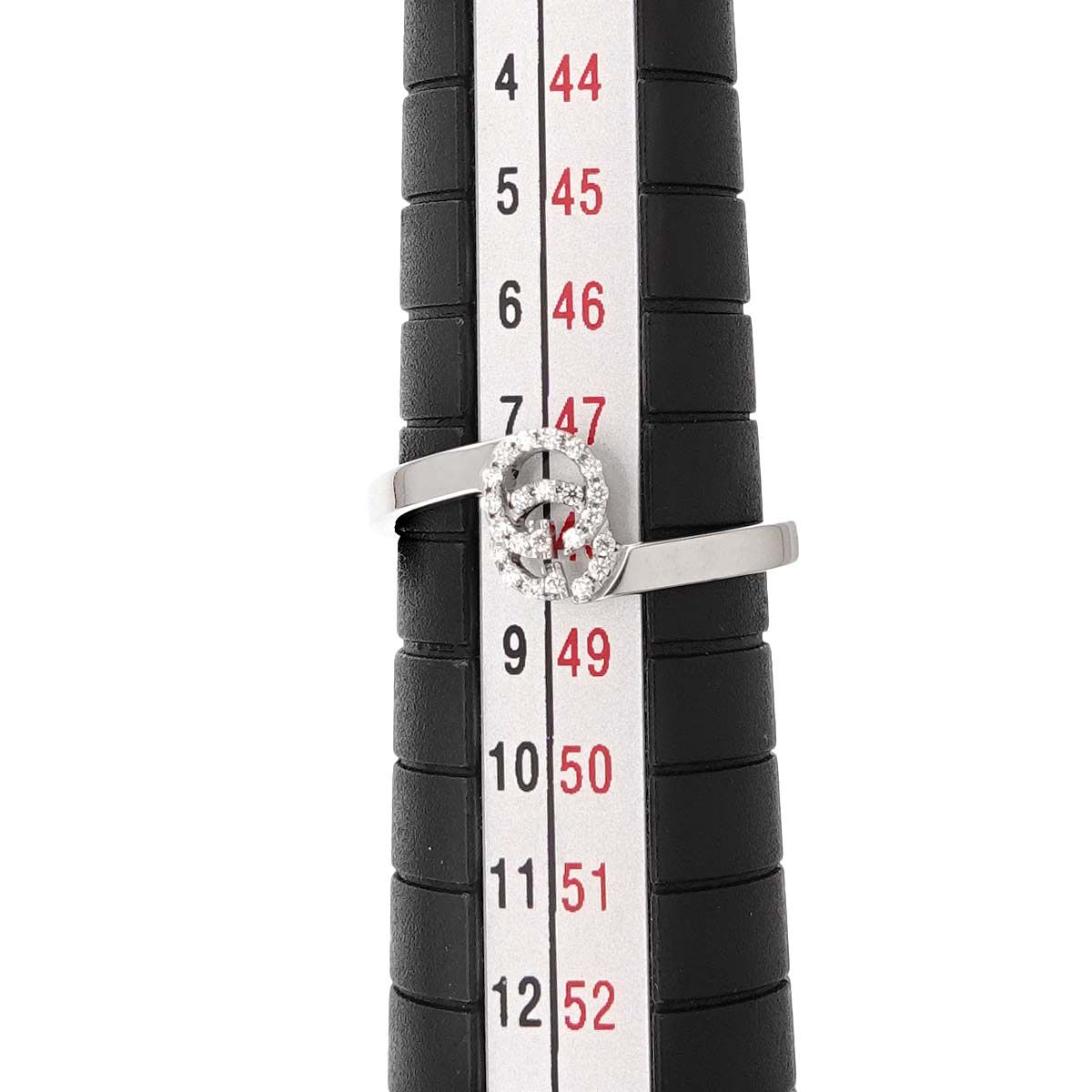 Gucci GG Running Diamond Ring 18k WG White Gold — view 7