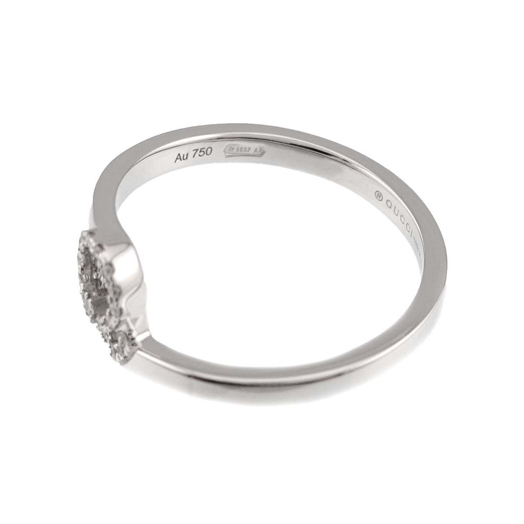 Gucci GG Running Diamond Ring 18k WG White Gold — view 3
