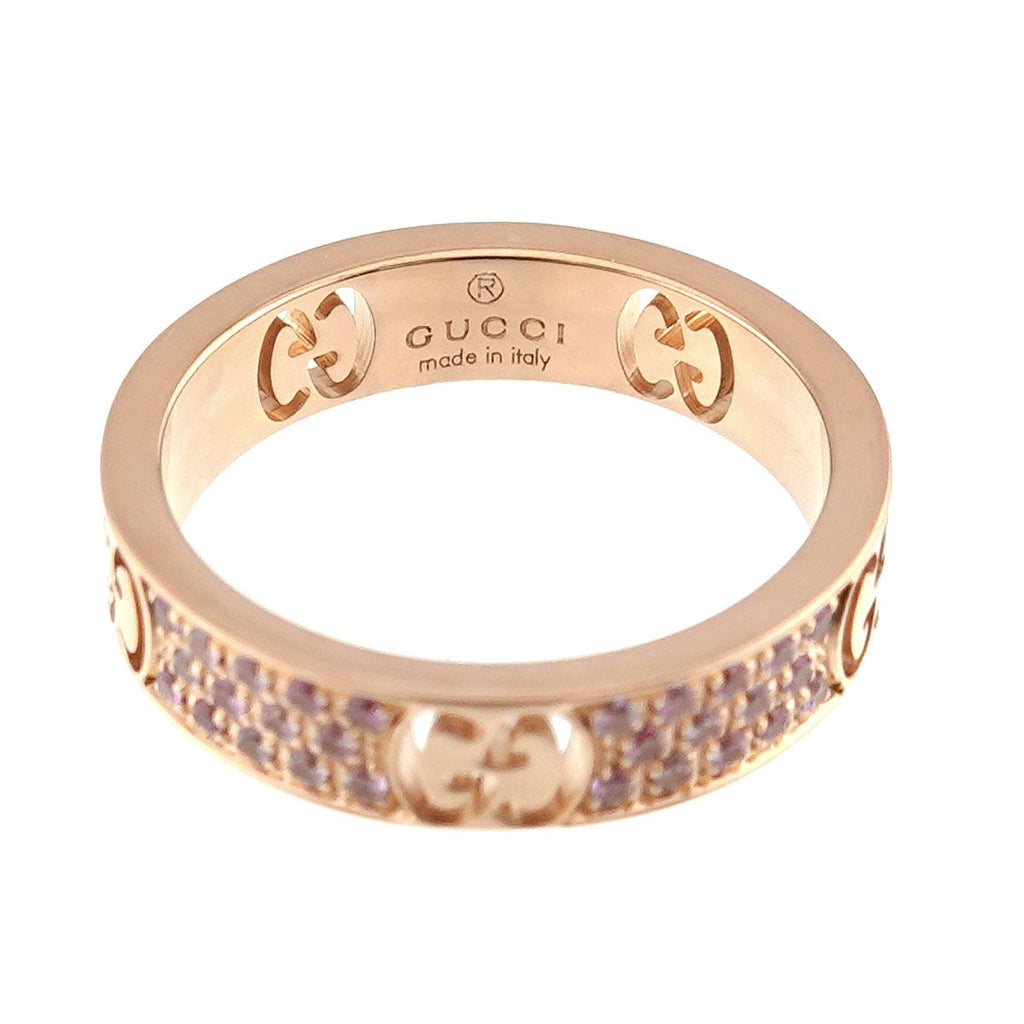 Gucci Icon Saffiano Ring 18k PG Pink Gold 750 — view 4