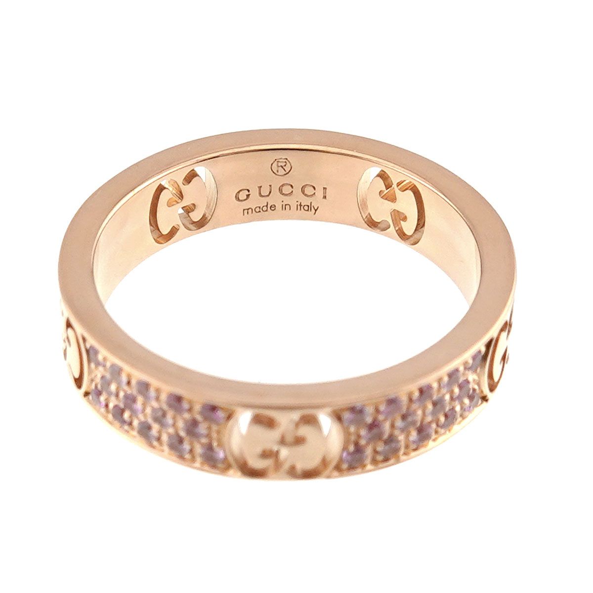 Gucci Icon Saffiano Ring 18k PG Pink Gold 750 — view 4