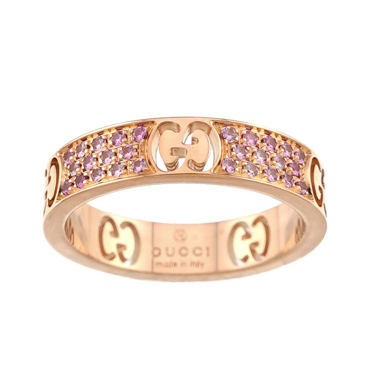 Gucci Icon Saffiano Ring 18k PG Pink Gold 750 — view 2