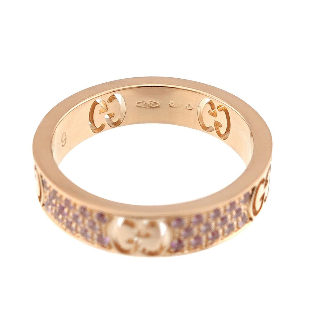 Gucci Icon Saffiano Ring 18k PG Pink Gold 750 — view 3