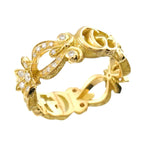 Gucci Flora Ring Diamond 18k YG Yellow Gold — view 5