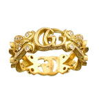 Gucci Flora Ring Diamond 18k YG Yellow Gold — view 2