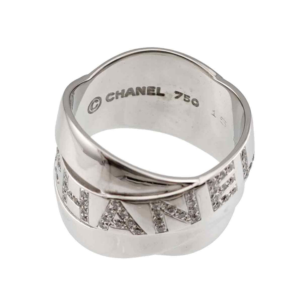 Chanel Boldic Ring Diamond 18k WG White Gold — view 3