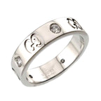 Gucci Icon Ring Diamond 18k WG White Gold 750 — view 5