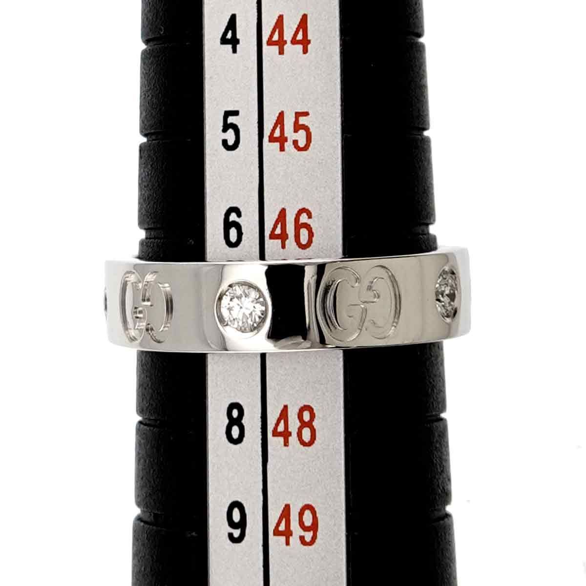 Gucci Icon Ring Diamond 18k WG White Gold 750 — view 6