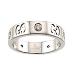 Gucci Icon Ring Diamond 18k WG White Gold 750 — view 2