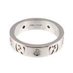 Gucci Icon Ring Diamond 18k WG White Gold 750 — view 4