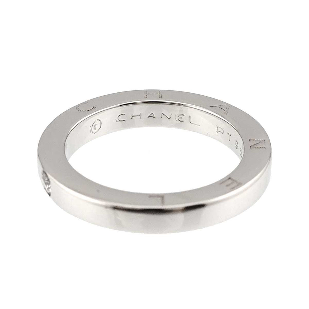 Chanel Ring Diamond Pt Platinum Signature — view 3