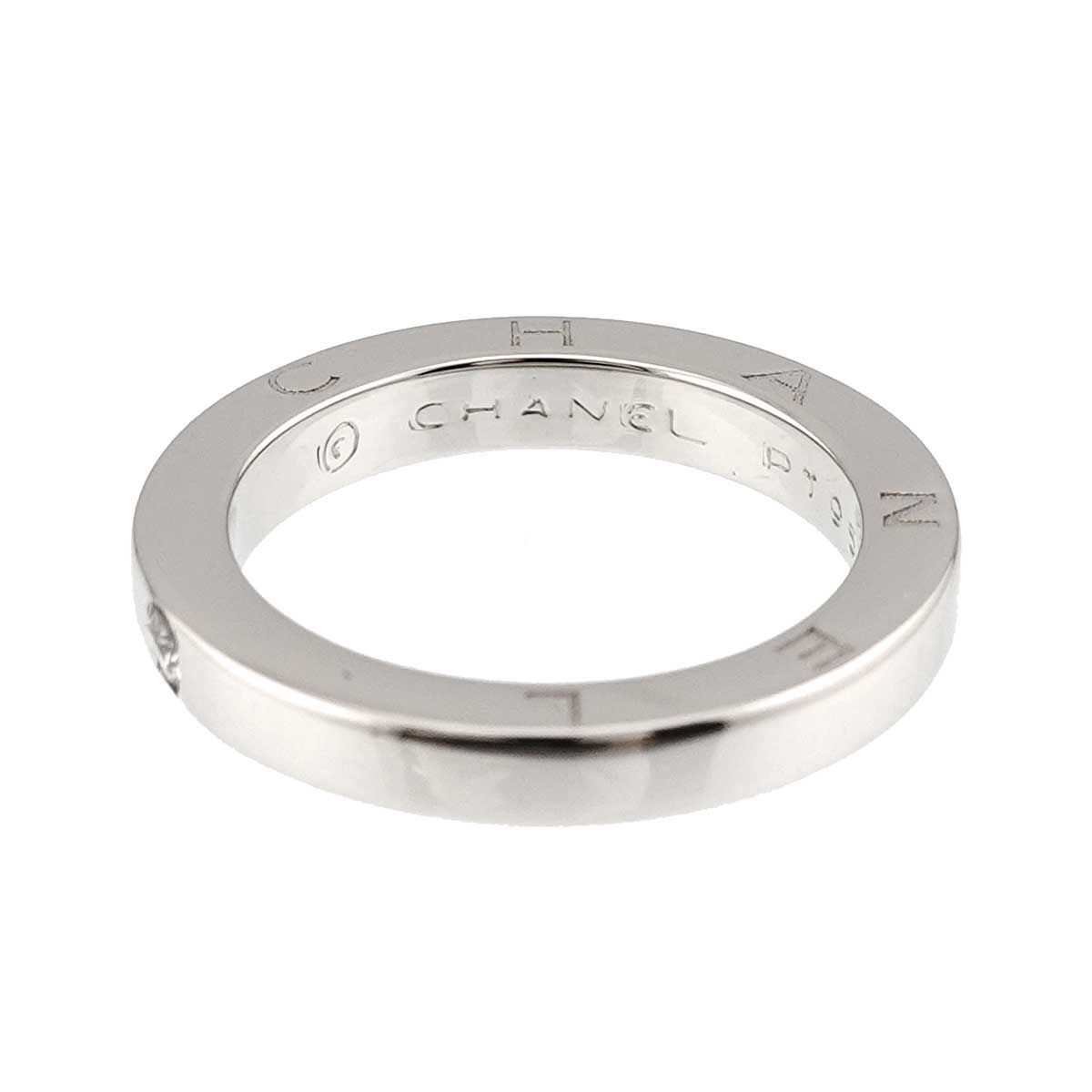 Chanel Ring Diamond Pt Platinum Signature — view 3