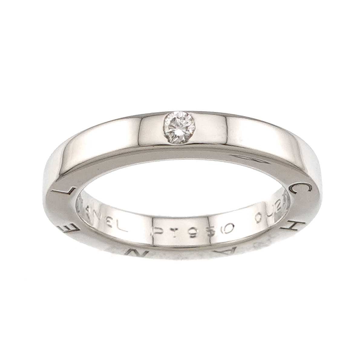 Chanel Ring Diamond Pt Platinum Signature — view 2