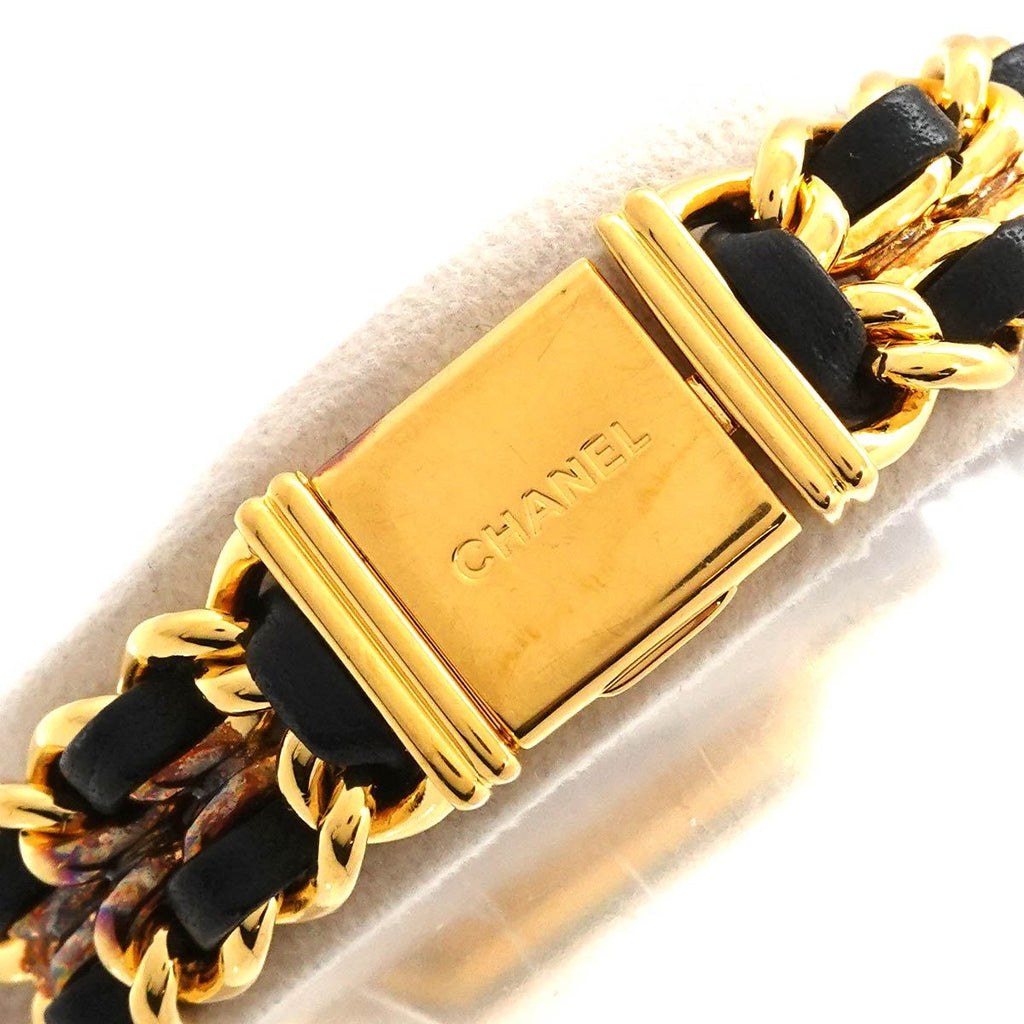 Chanel Premiere S Vintage Watch Black Gold Quartz — view 6