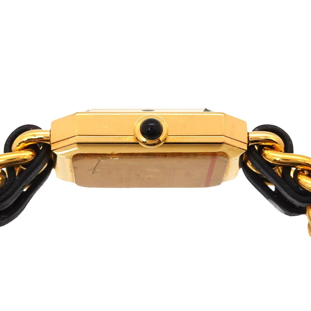 Chanel Premiere S Vintage Watch Black Gold Quartz — view 5