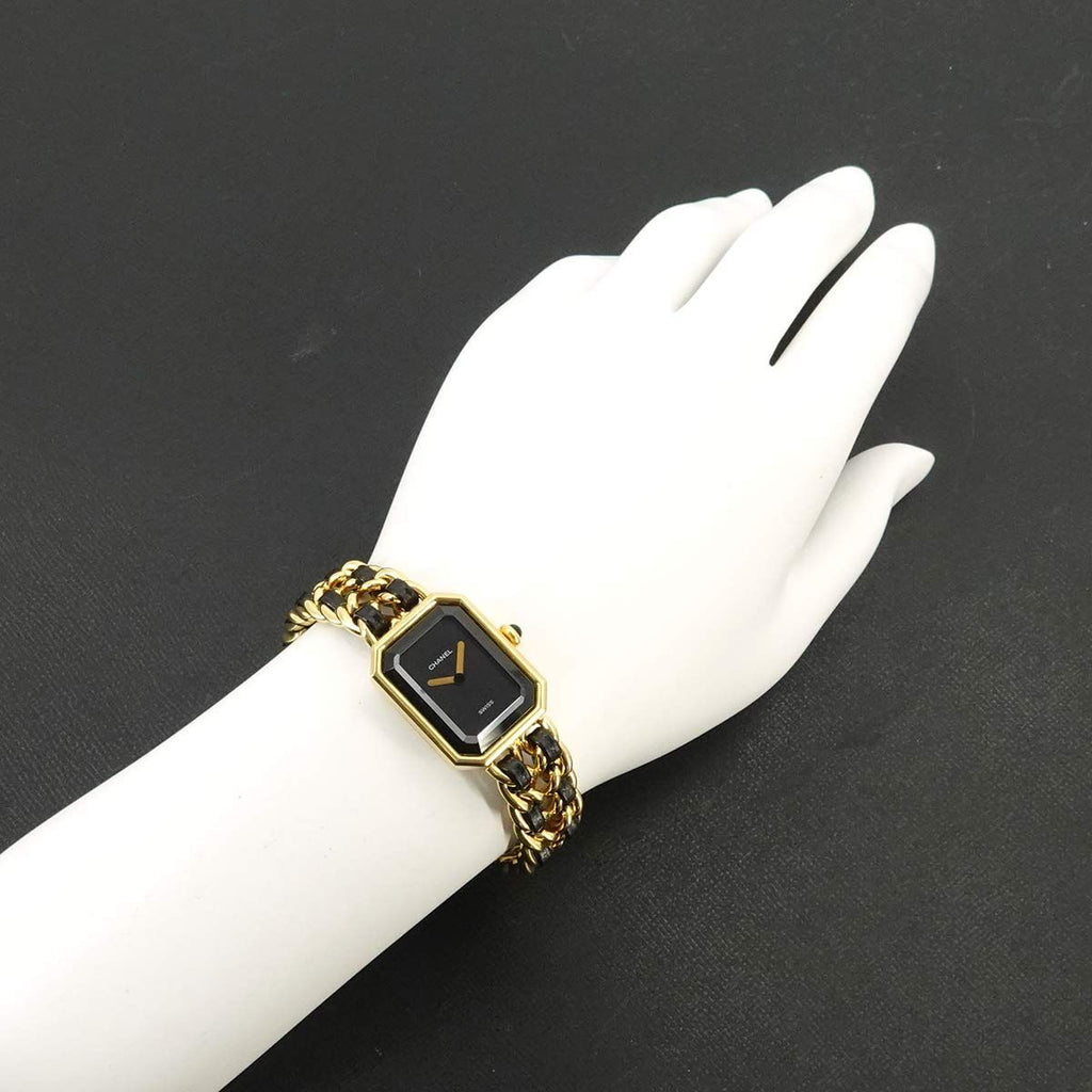 Chanel Premiere M Vintage Watch Black Gold — view 3