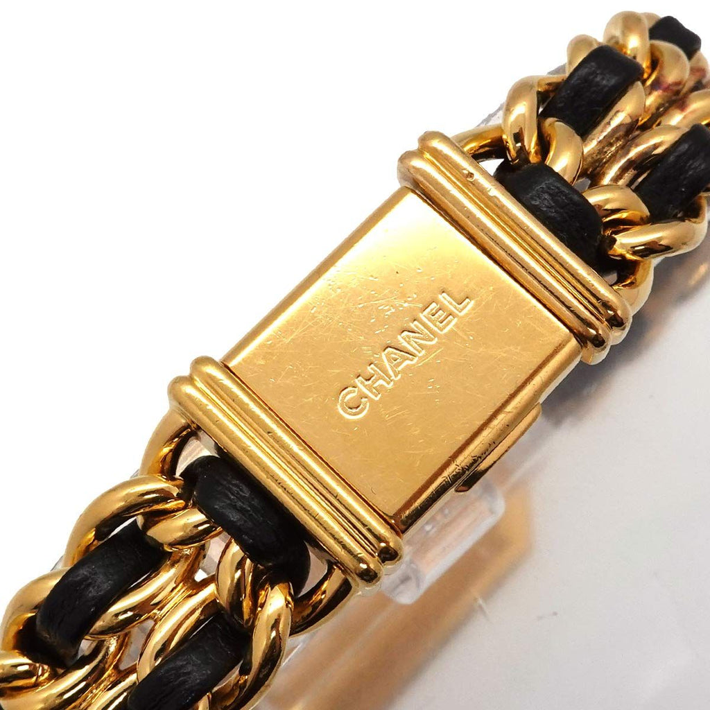 Chanel Premiere M Vintage Watch Black Gold — view 6