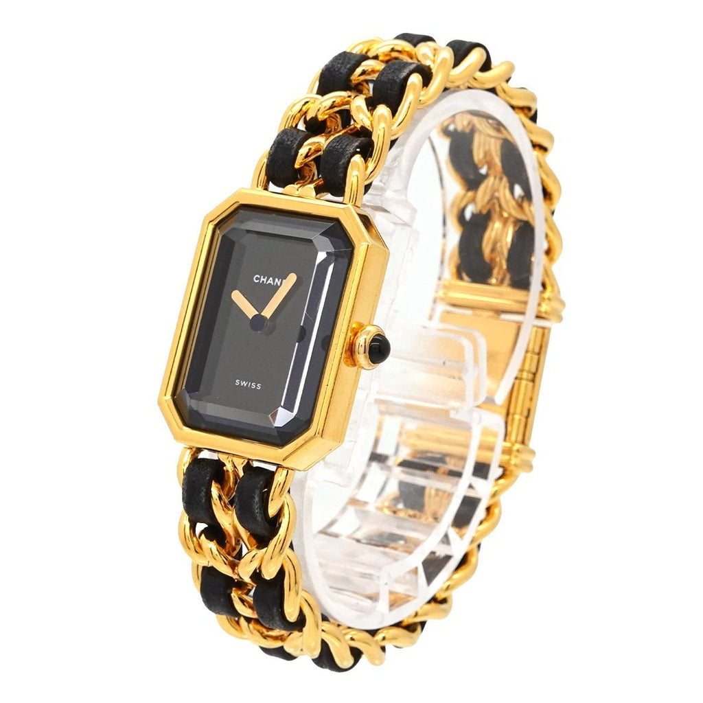 Chanel Premiere M Vintage Watch Black Gold — view 2
