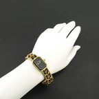 Chanel Premiere L Vintage Watch Black Gold — view 3