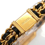 Chanel Premiere L Vintage Watch Black Gold — view 6