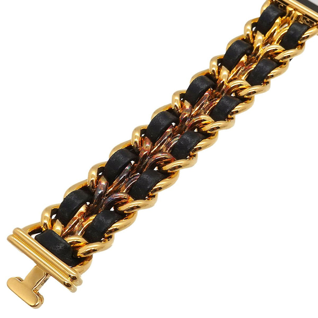 Chanel Premiere L Vintage Watch Black Gold — view 6