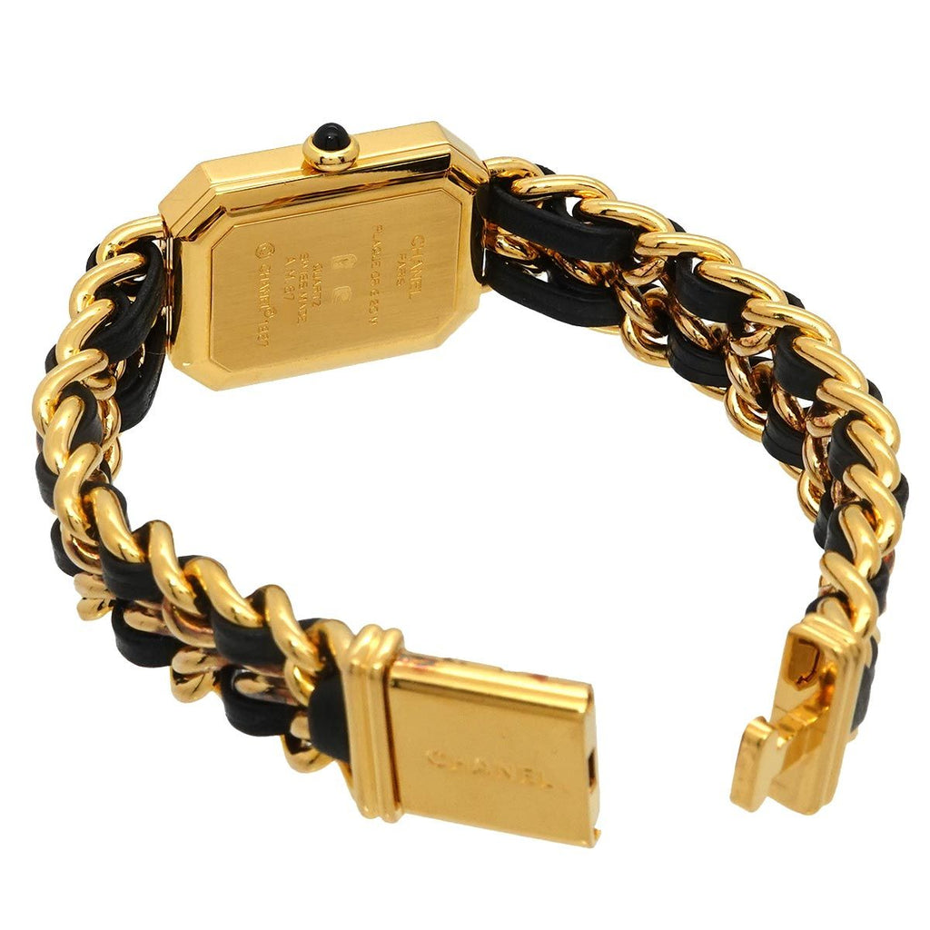 Chanel Premiere L Vintage Watch Black Gold — view 4