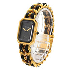 Chanel Premiere L Vintage Watch Black Gold — view 2