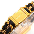 Chanel Premiere L Vintage Watch Black Gold — view 7