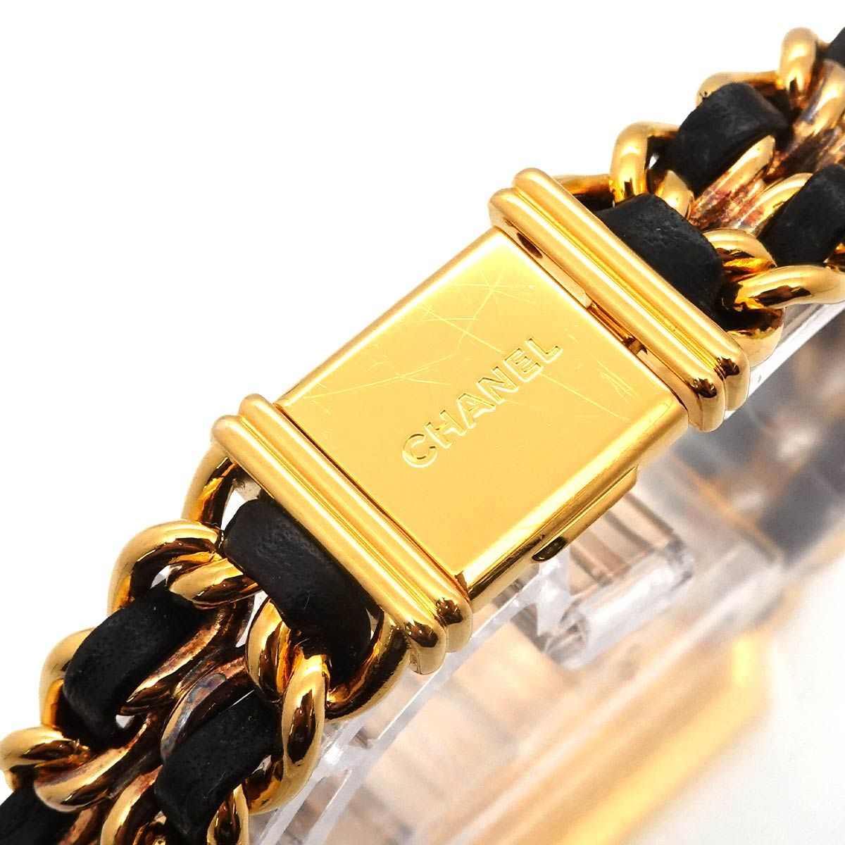 Chanel Premiere L Vintage Watch Black Gold — view 7