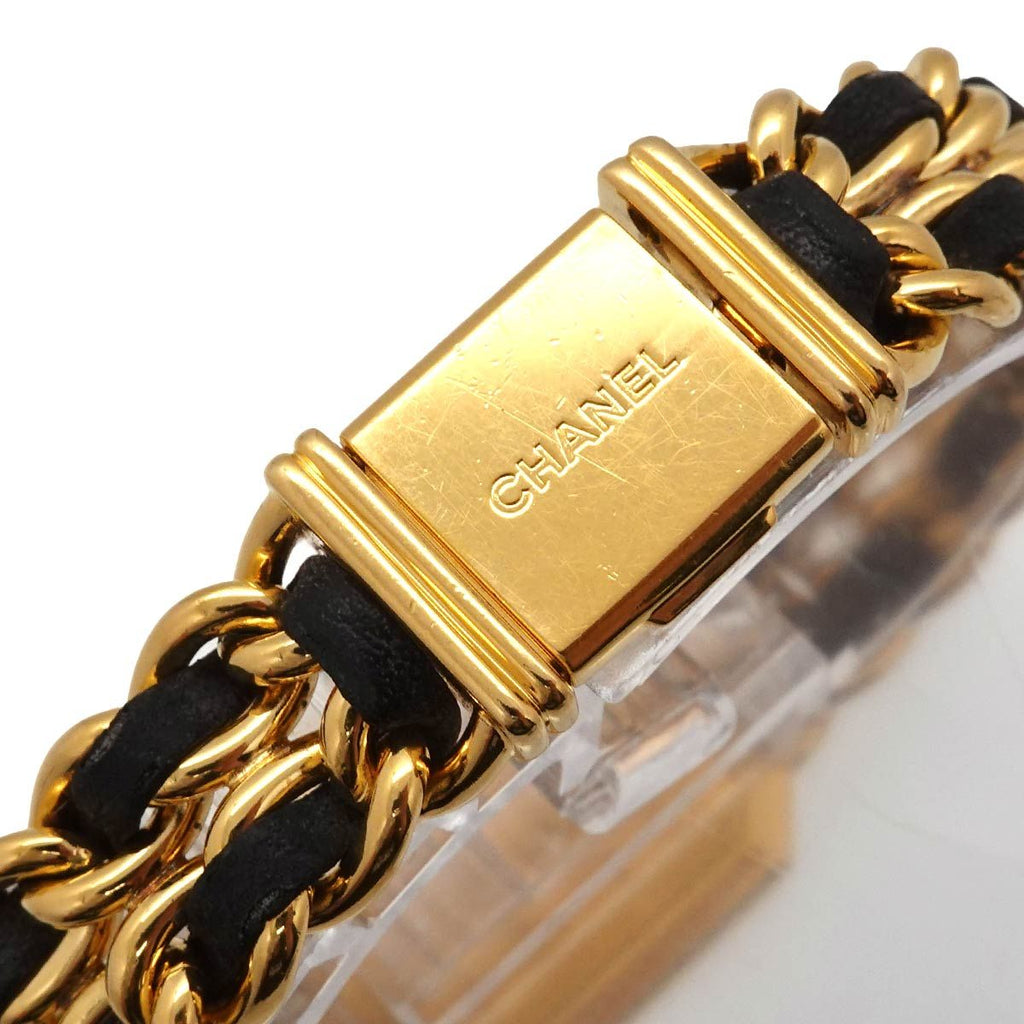 Chanel Premiere M Vintage Watch Black Gold — view 6