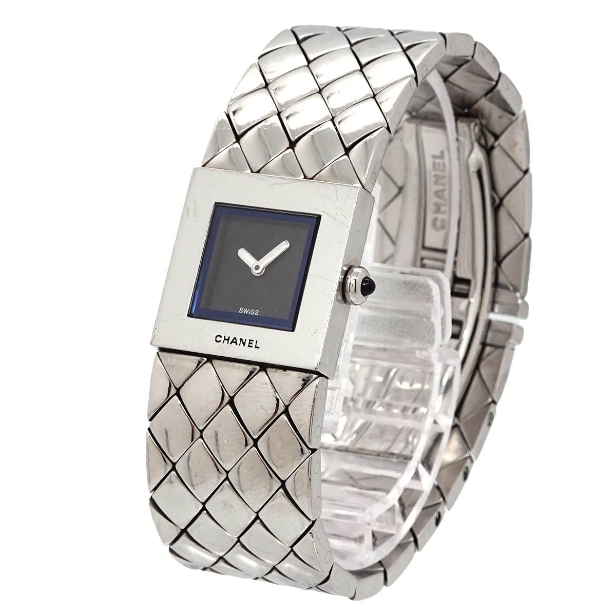 Chanel Quilted Vintage Watch Black Quartz — view 2