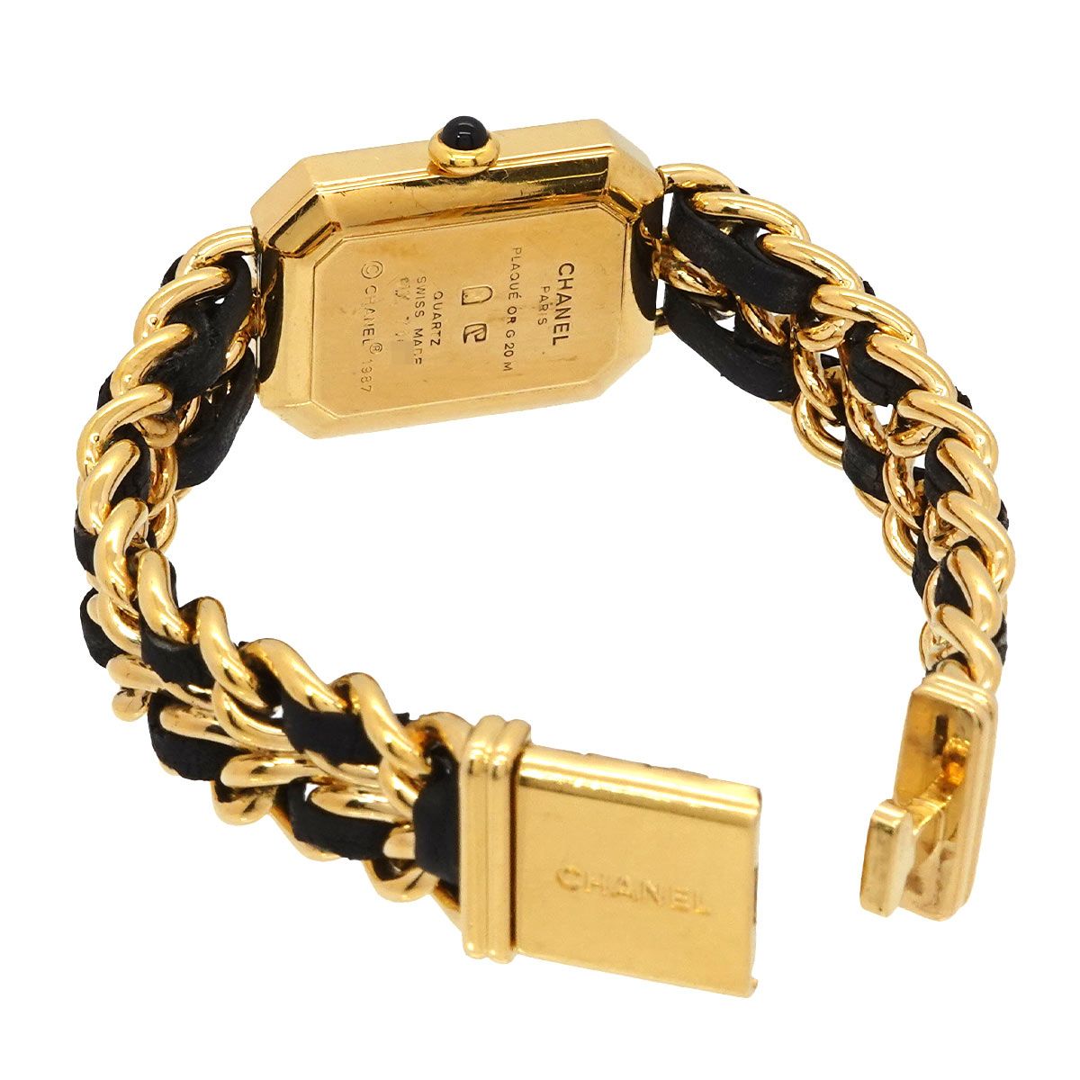 Chanel Premiere M Vintage Watch Black Gold — view 4