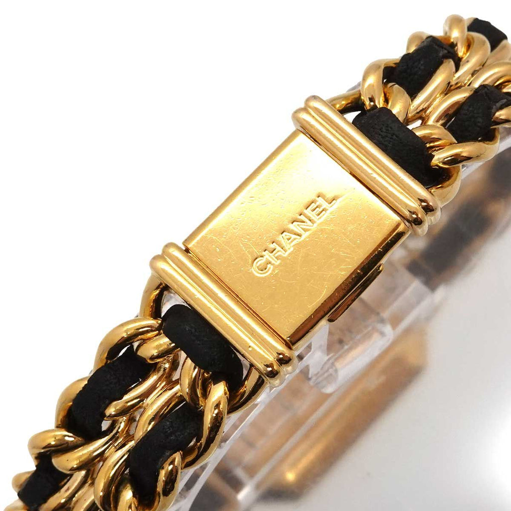 Chanel Premiere M Vintage Watch Black Gold — view 6
